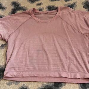 Lululemon Athletica Pink Boxy Short Sleeve T-Shirt SIZE SMALL